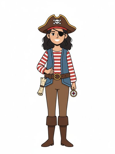 Gabriela's Pirate Adventure 🌊 - Minimalist