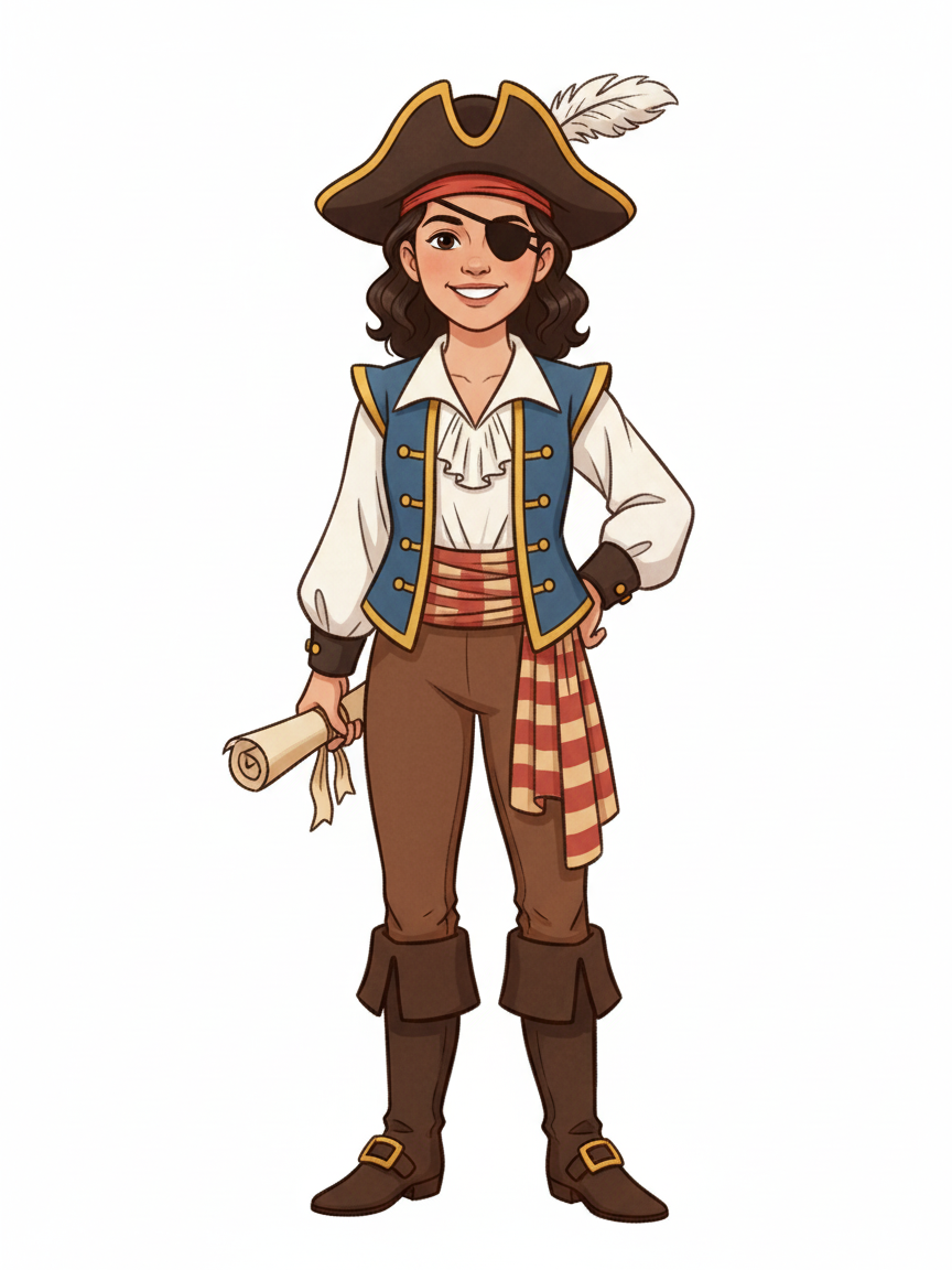 Gabriela the Bold Buccaneer - Vintage Storybook