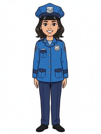 Gabriela: Officer Extraordinaire 🚓 - Classic Coloring Book
