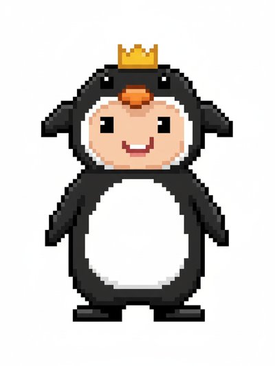 Gabriela's Penguin Fantasía 🐧 - Pixel Art