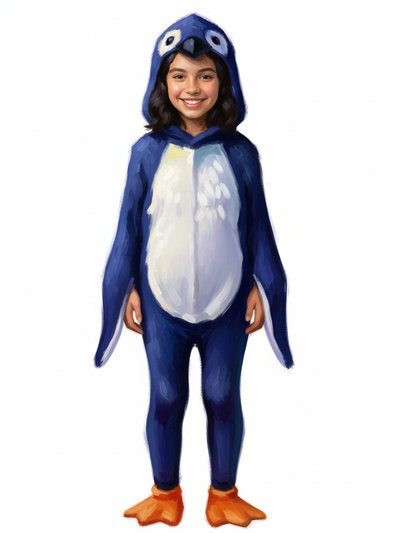 Gabriela's Penguin Fantasía 🐧 - Impressionist Painting