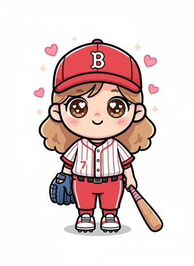 Mary's Baseball Adventure ⚾️ - Kawaii Cute