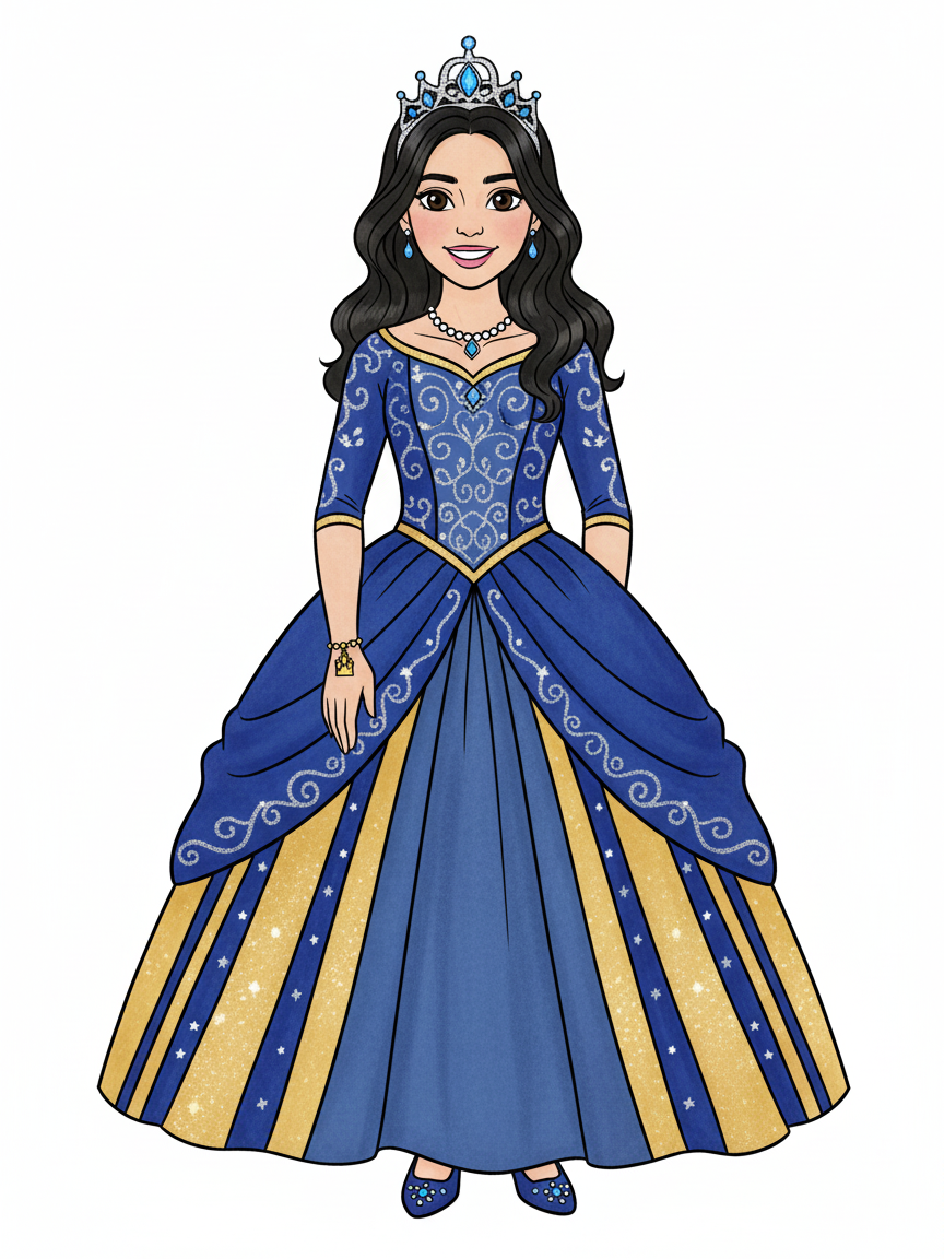Princess Gabriela - Classic Coloring Book