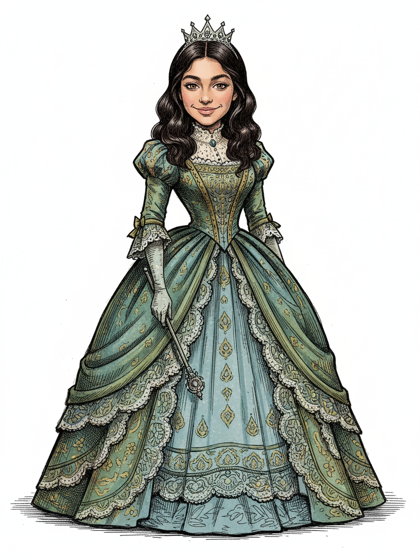 Princess Gabriela - Victorian Illustration