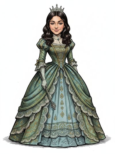 Gabriela's Royal Dream ✨ - Victorian Illustration