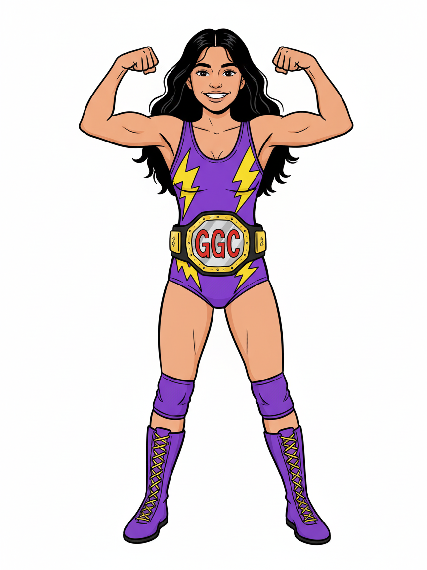 Gabriela the Grappler - Classic Coloring Book