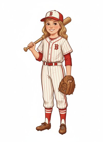Mary's Baseball Adventure ⚾️ - Vintage Storybook