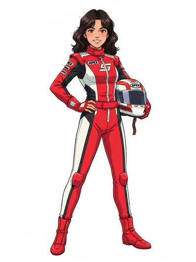 Gabriela's Racing Adventure 🚗 - Classic Anime