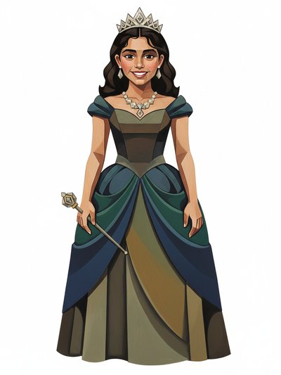 Gabriela's Royal Dream ✨ - Cubist Painting