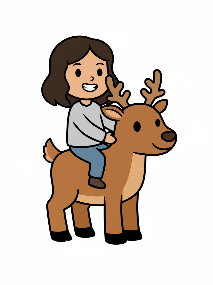 Reindeer Gabriela - Preschool Simple