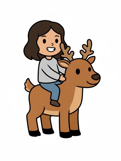 Gabriela's Reindeer Adventure 🦌 - Preschool Simple