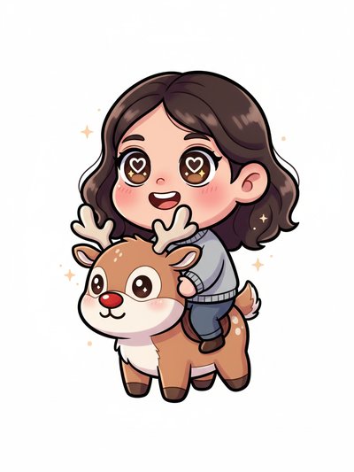 Gabriela's Reindeer Adventure 🦌 - Kawaii Cute