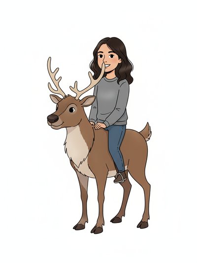 Gabriela's Reindeer Adventure 🦌 - Minimalist