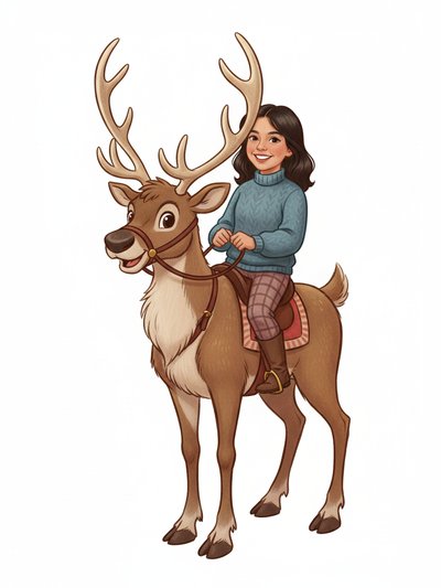 Gabriela's Reindeer Adventure 🦌 - Vintage Storybook