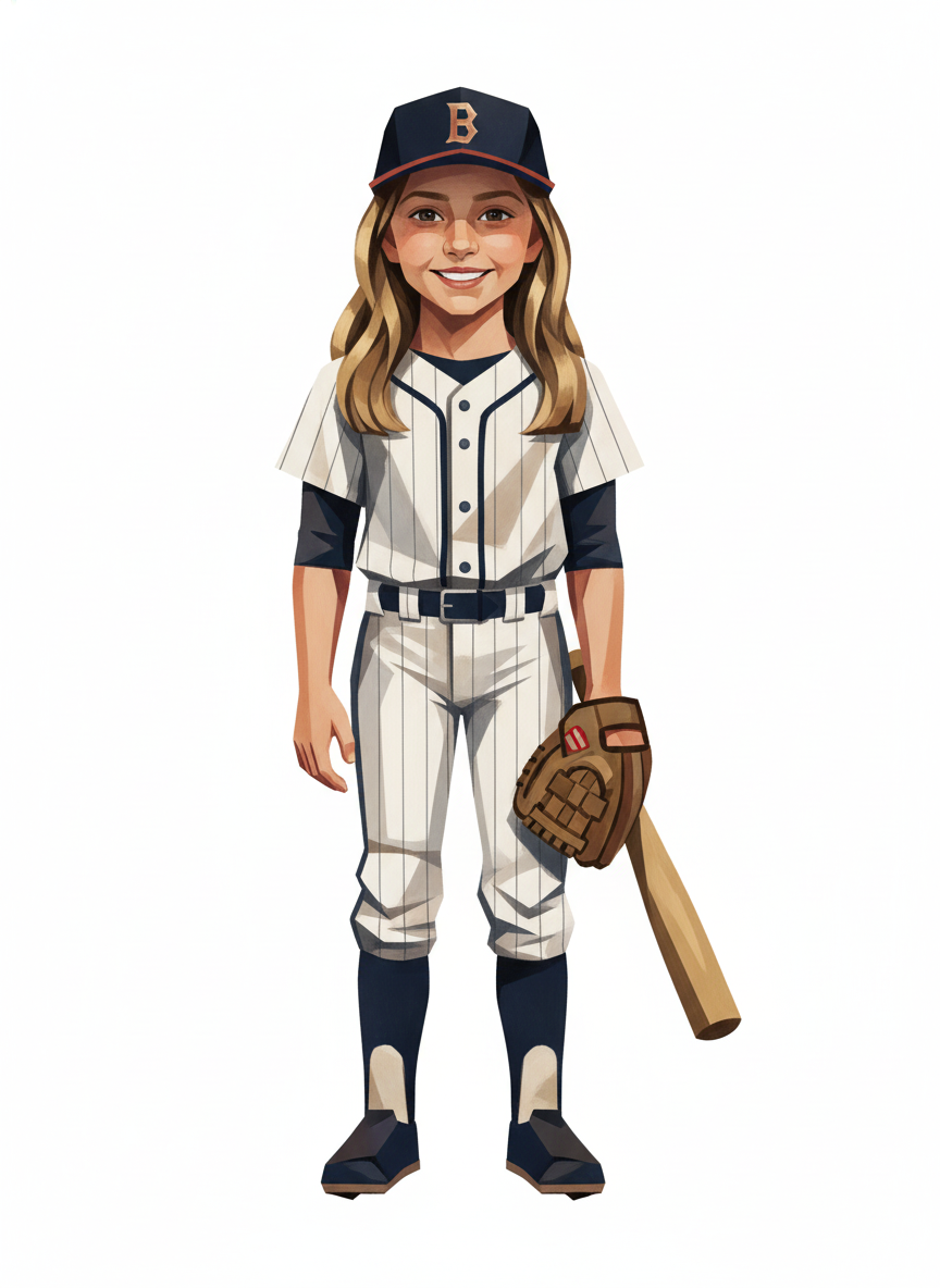 Slugger Mary - Cubist Painting