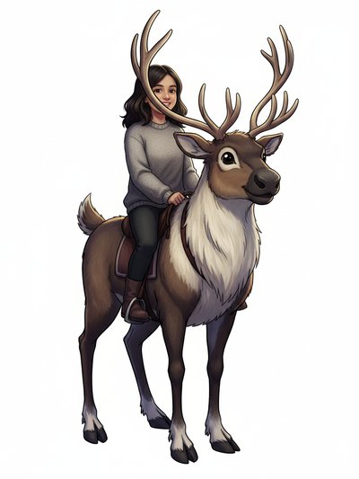 Gabriela's Reindeer Adventure 🦌 - Webtoon Anime
