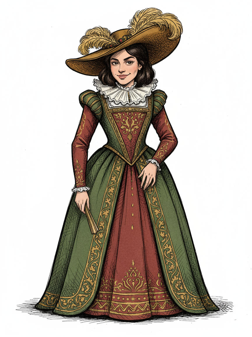 Noble Gabriela - Victorian Illustration