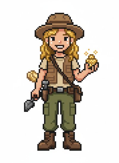 Mary's Archaeologist Adventure 🌍 - Pixel Art