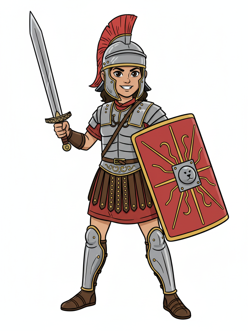 Gabriela the Gladiator - Classic Coloring Book