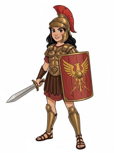 Gabriela's Gladiator Glory 🌟 - Golden Age Animation