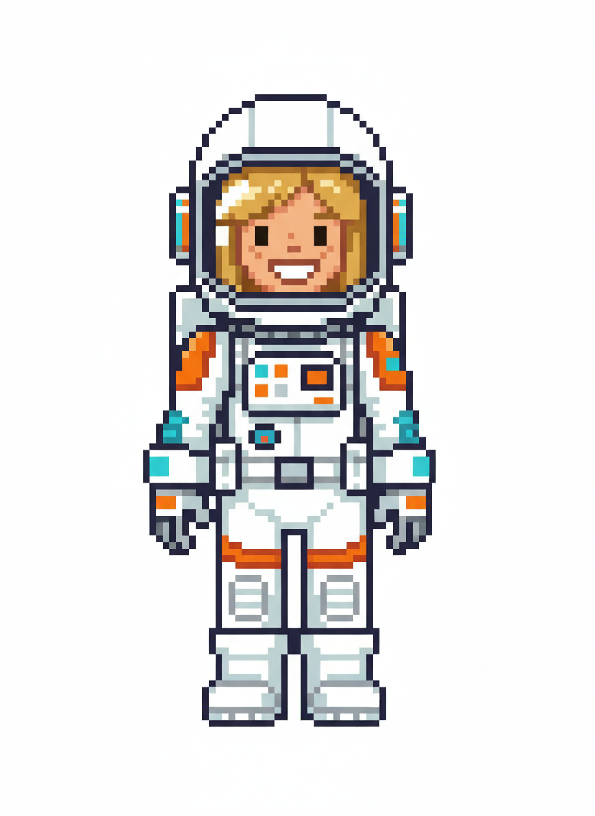 Mary the Astronaut - Pixel Art