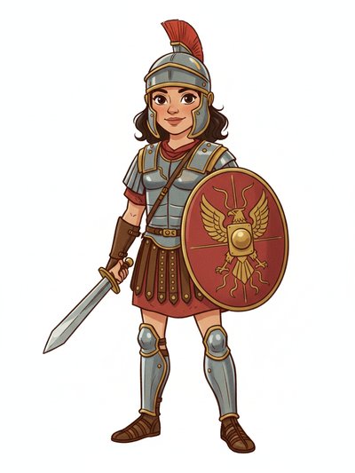 Gabriela's Gladiator Glory 🌟 - Vintage Storybook