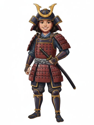 Gabriela's Samurai Dream 🌸 - Vintage Storybook