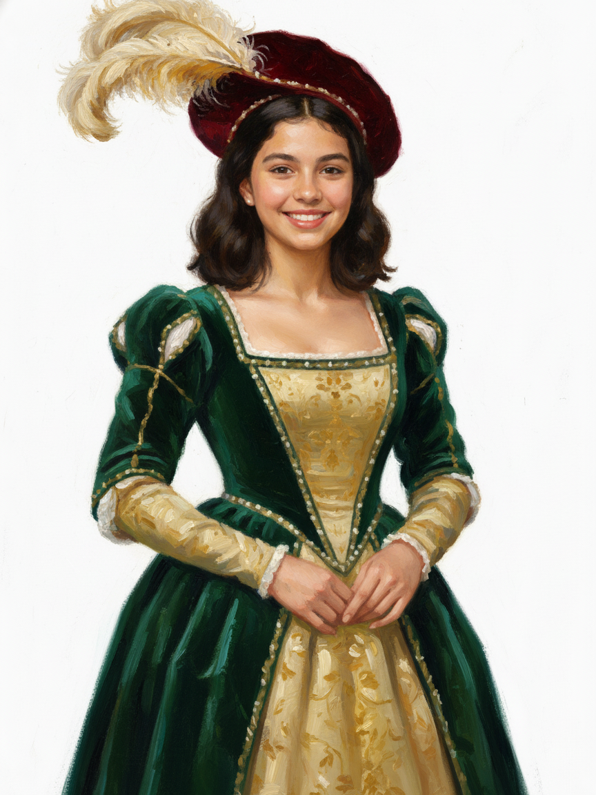 Noble Gabriela - Impressionist Painting