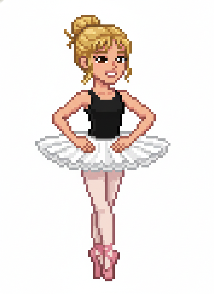 Mary the Graceful Ballerina - Pixel Art