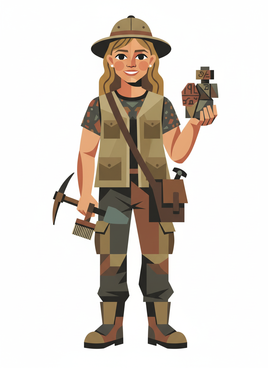 Mary the Explorer - Cubist Painting