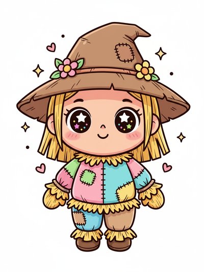 Gabriela's Scarecrow Adventure 🌾 - Kawaii Cute
