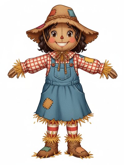Gabriela's Scarecrow Adventure 🌾 - Vintage Storybook