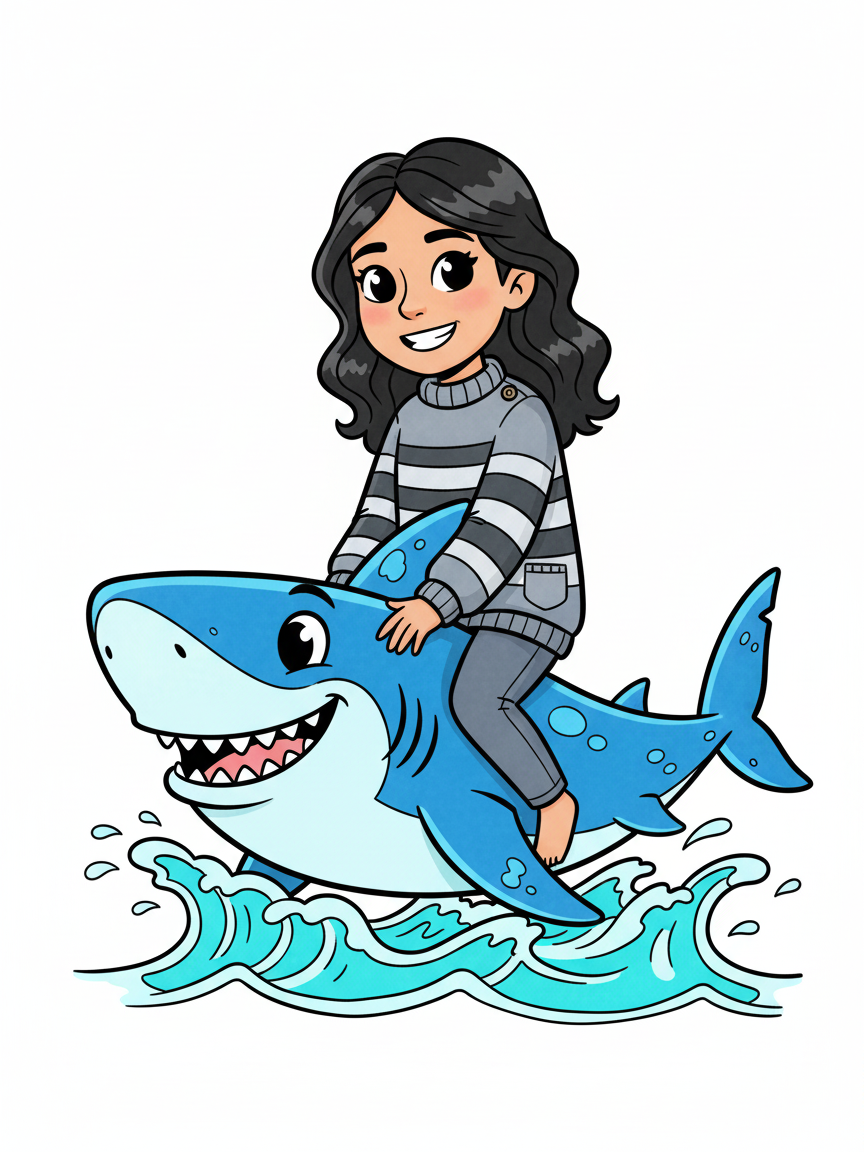 Sharkbrina the Bold - Classic Coloring Book