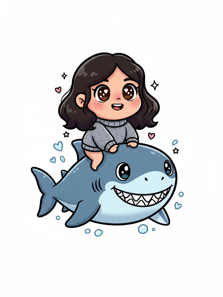 Sharkbrina the Bold - Kawaii Cute
