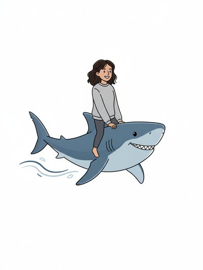 Gabriela's Shark Adventure 🦈 - Minimalist