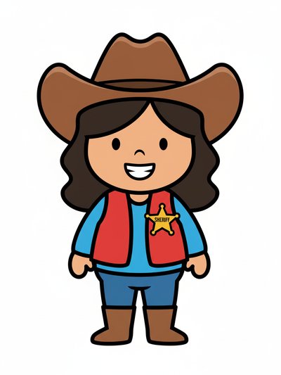 Gabriela's Sheriff Adventure 🤠 - Preschool Simple