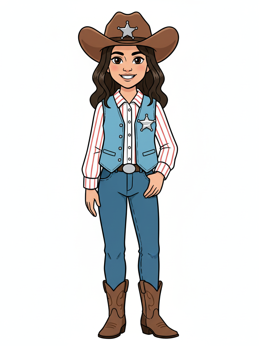 Sheriff Gabriela - Classic Coloring Book