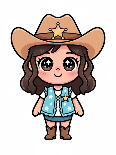 Gabriela's Sheriff Adventure 🤠 - Kawaii Cute
