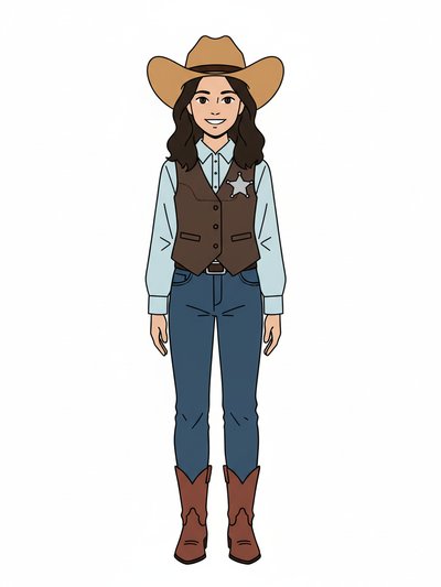 Gabriela's Sheriff Adventure 🤠 - Minimalist