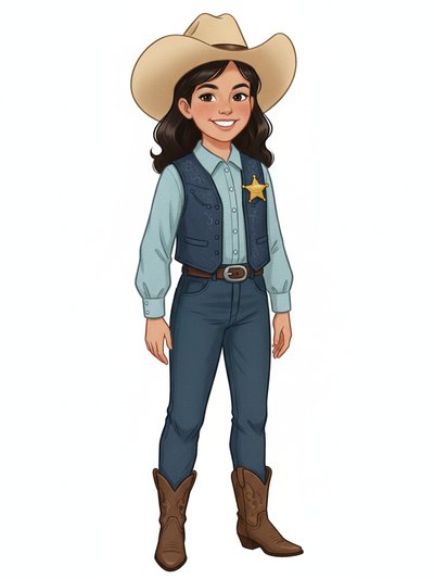 Gabriela's Sheriff Adventure 🤠 - Vintage Storybook