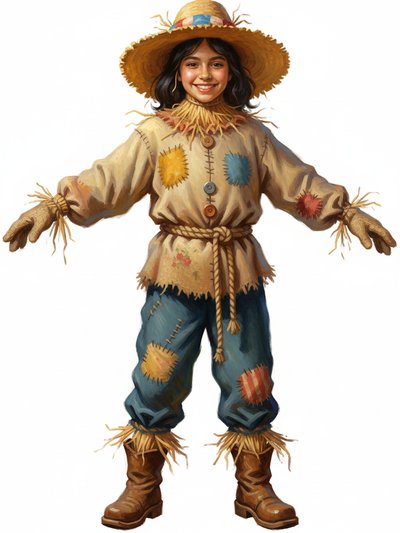 Gabriela's Scarecrow Adventure 🌾 - Impressionist Painting