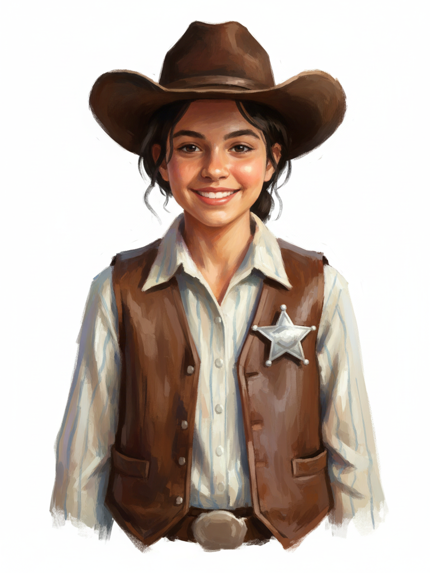 Sheriff Gabriela - Impressionist Painting