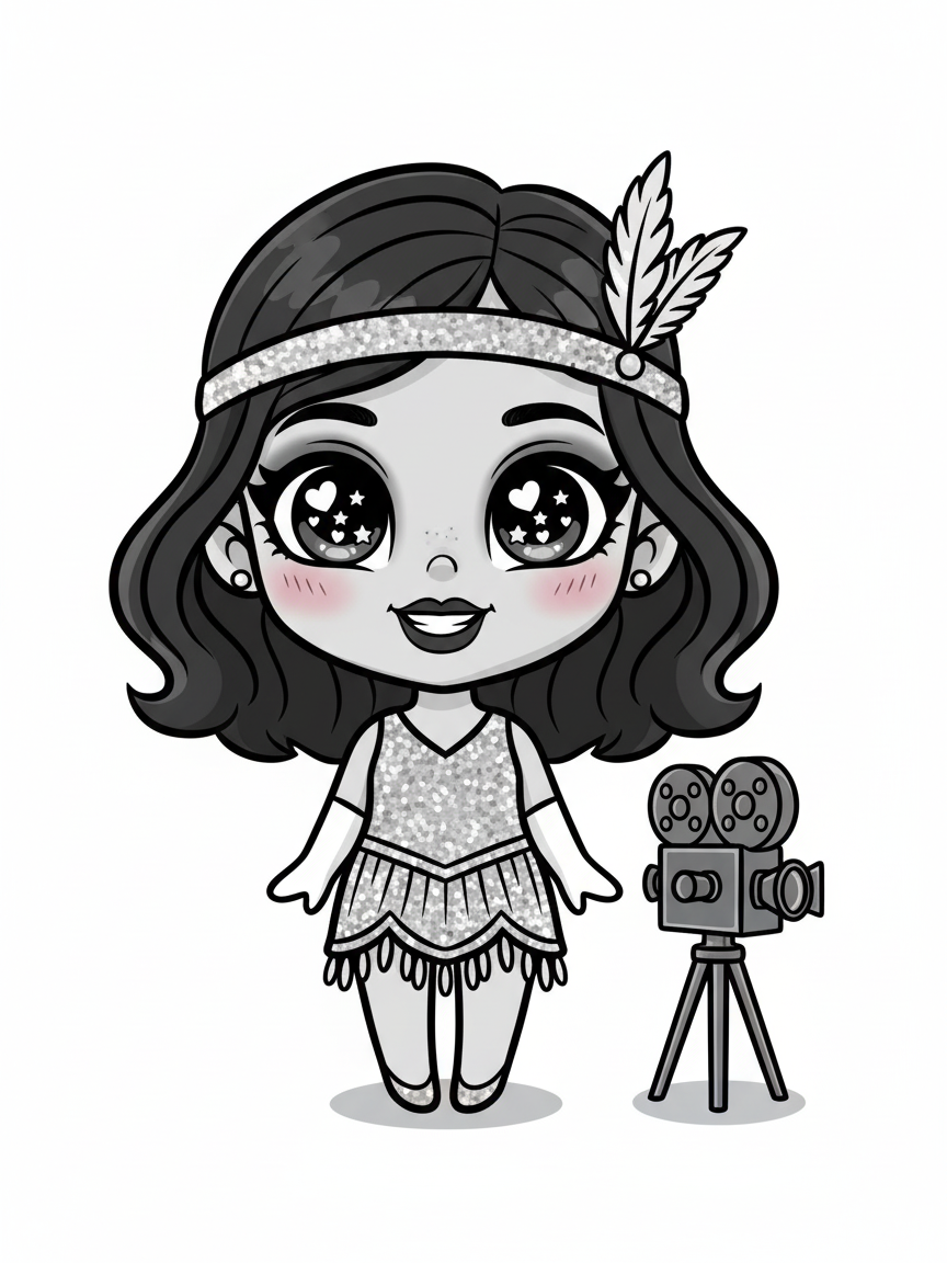 Gabriela the Silver Screen Star - Kawaii Cute