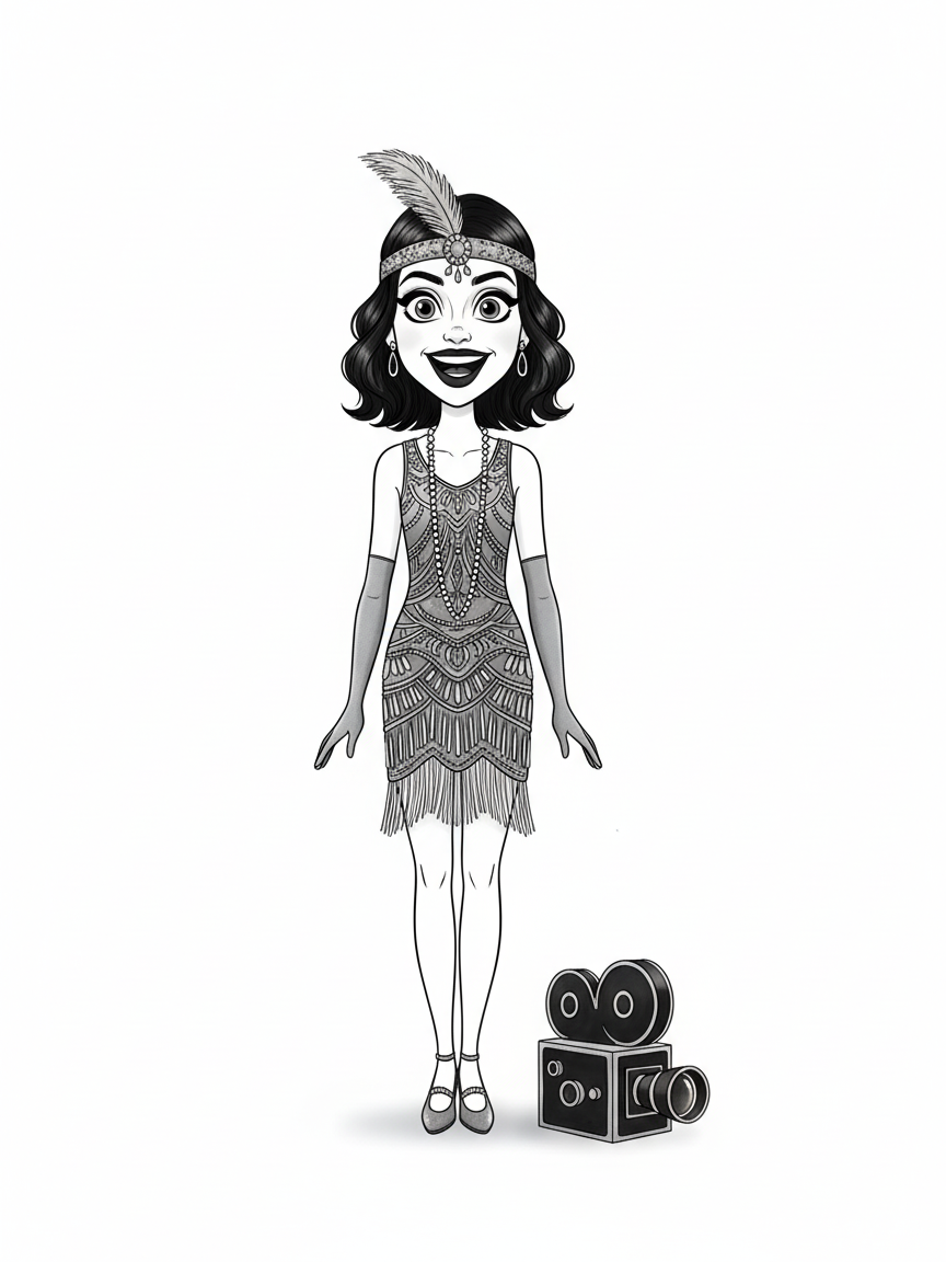 Gabriela the Silver Screen Star - Minimalist