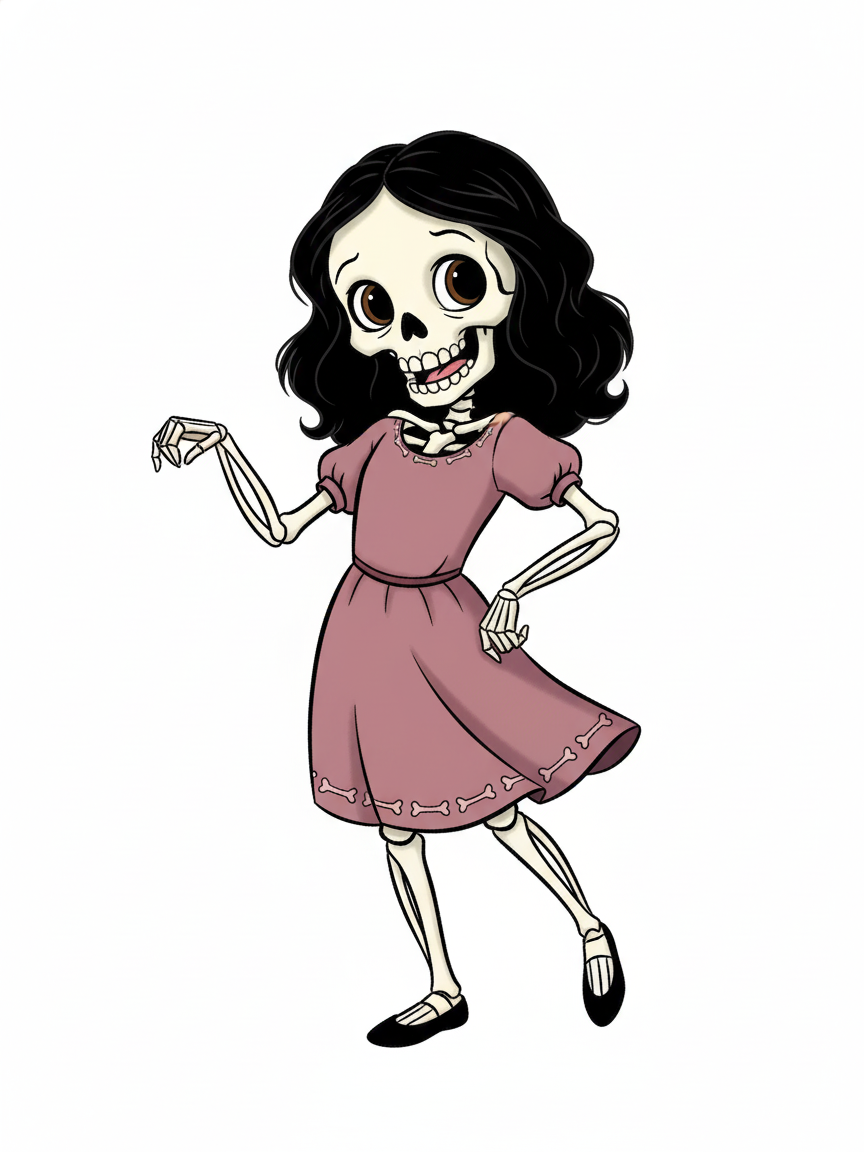 Gabriela the Groovy Skeleton - Golden Age Animation
