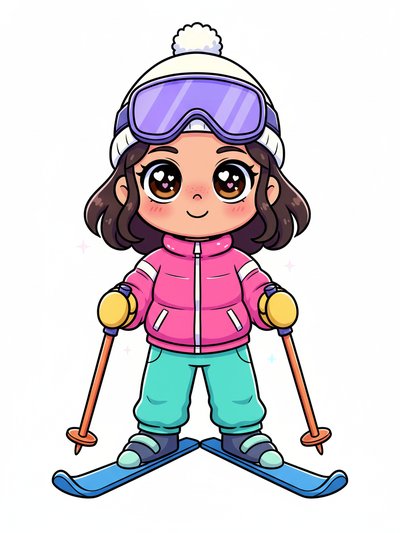 Gabriela's Ski Adventure 🎿 - Kawaii Cute