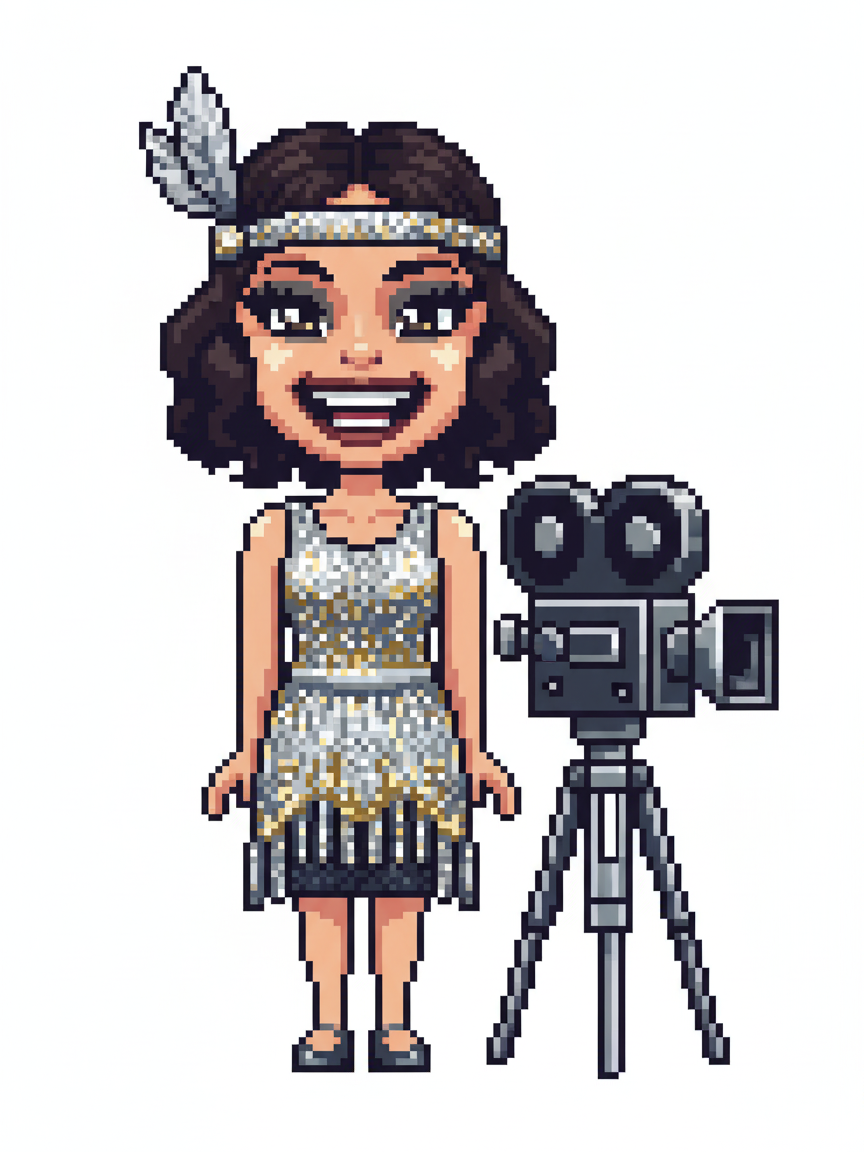 Gabriela the Silver Screen Star - Pixel Art