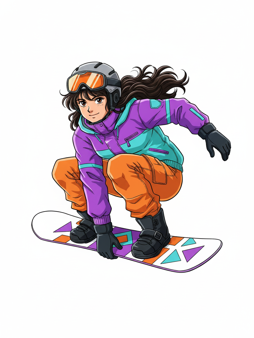 Gabriela the Snowboarding Star - Classic Anime