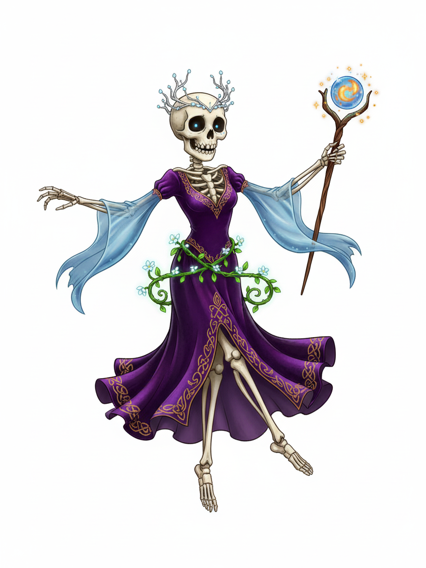Gabriela the Groovy Skeleton - Fairy Tale Classic
