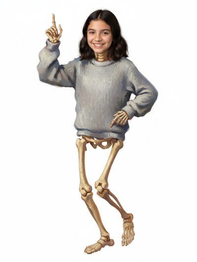 Gabriela's Bony Fiesta 💀 - Impressionist Painting